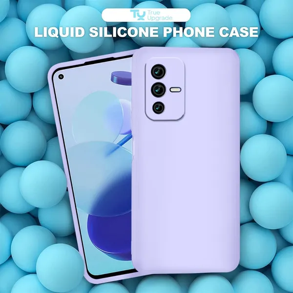 Vivo_V23_5G_Lavender_Silicone_Protective_Back_Case_Cover