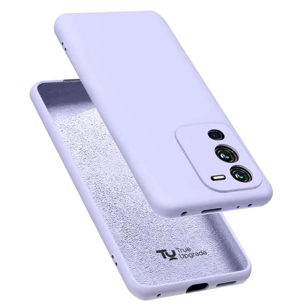 TRUEUPGRADE_Silicone_Back_Case_Cover_Compatible_with_Vivo_V25_5G_Case_Cover_|Raised_Lip_Protection_Back_Case_Cover_for_Vivo_V25_5G_-_Purple