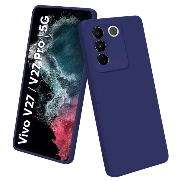 Vivo_V27_|_V27_Pro_5G_Blue_Silicone_Protective_Back_Case_Cover