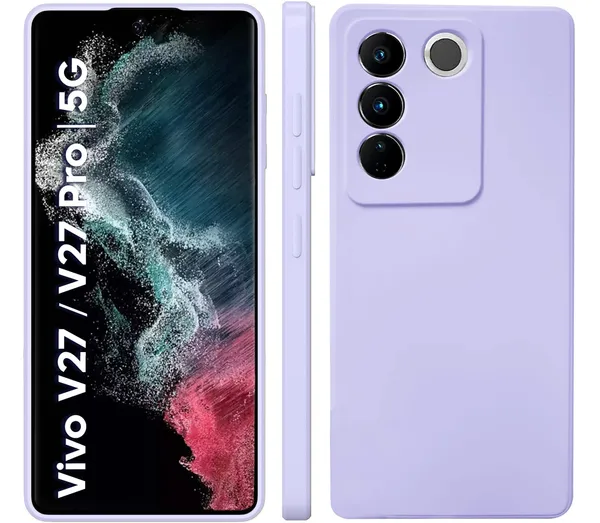 Vivo_V27_|_V27_Pro_5G_Purple_Silicone_Protective_Back_Case_Cover