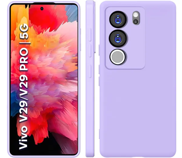 TRUEUPGRADE_Compatible_with_Vivo_V29_/_V29_Pro_5G_Back_Cover_Case,_Liquid_Silicone_Cover,_Full_Body_Protective_Cover,_Shockproof,_Slim_Phone_Cover,_Anti-Scratch_Soft_Microfiber_Lining_-_Purple