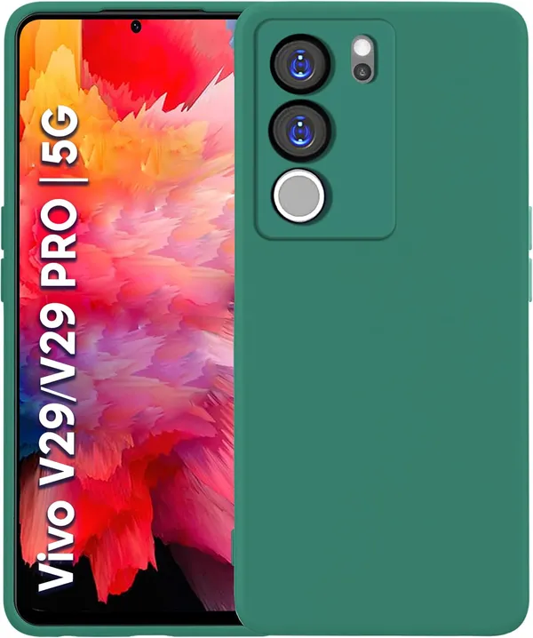 V29_|_V29_Pro_5G_Green_Silicone_Protective_Back_Case_Cover