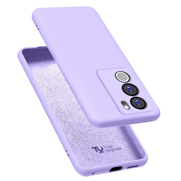 TRUEUPGRADE_Liquid_Silicone_Designed_Back_Case_Cover_for_V29_/_V29_Pro_5G_|_Microfiber_Inside_|_Bumper_Back_Cover_Case_for_V29_/_V29_Pro_5G_-_Light_Purple