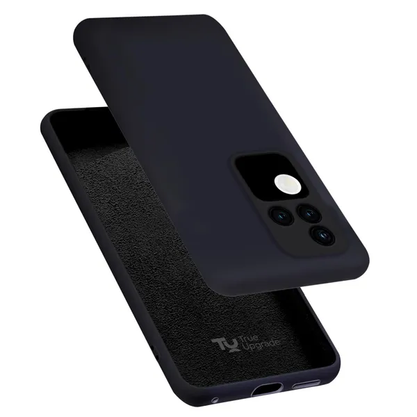TRUEUPGRADE_Compatible_with_Vivo_V30_/_V30_Pro_5G_Back_Cover_Case,_Liquid_Silicone_Cover,_Full_Body_Protective_Cover,_Shockproof,_Slim_Phone_Cover,_Anti-Scratch_Soft_Microfiber_Lining_-_Black