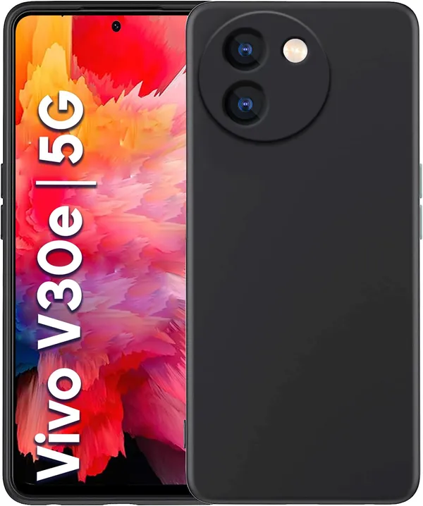 Vivo_V30E_5G_Black_Silicone_Protective_Back_Case_Cover