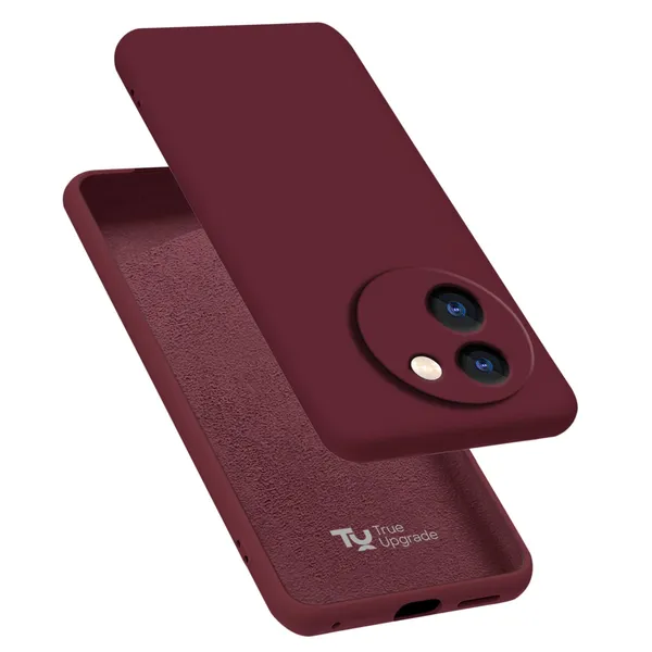 Vivo_V30E_5G_Wine_Silicone_Protective_Back_Case_Cover