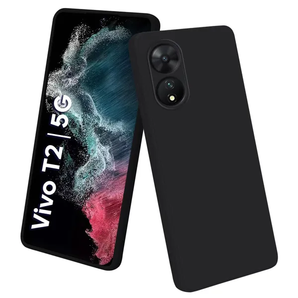 Vivo_T2_5G_Black_Silicone_Protective_Back_Case_Cover