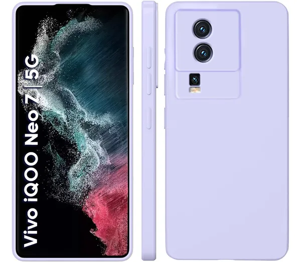 Iqoo_Neo_7_5G_Purple_Silicone_Protective_Back_Case_Cover