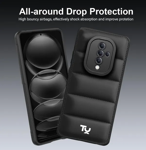 TRUEUPGRADE_Back_Case_Cover_for_Vivo_S1_Pro_|_Compatible_for_Vivo_S1_Pro_Back_Case_Cover_|_Puff_Case_with_Camera_Protection_|Black