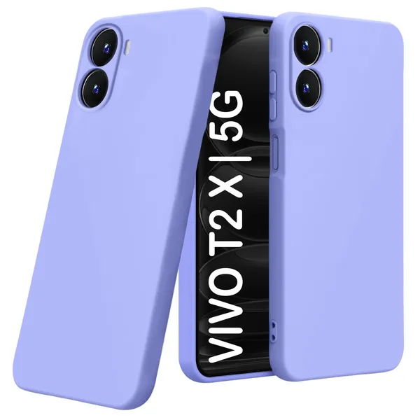 TRUEUPGRADE_Liquid_Silicone_Designed_Back_Case_Cover_for_Vivo_T2X_/_Y56_/_Y16_(4G)_|_Microfiber_Inside,_Full_Protection_|_Bumper_Back_Cover_Case_for_Vivo_T2X_/_Y56_/_Y16_(4G)_Purple