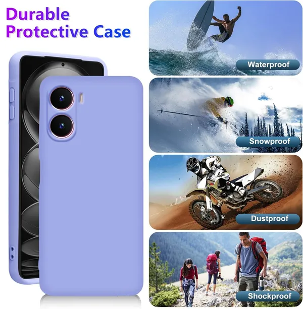 TRUEUPGRADE_Liquid_Silicone_Designed_Back_Case_Cover_for_Vivo_T2X_/_Y56_/_Y16_(4G)_|_Microfiber_Inside,_Full_Protection_|_Bumper_Back_Cover_Case_for_Vivo_T2X_/_Y56_/_Y16_(4G)_Purple