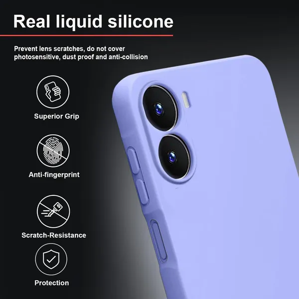TRUEUPGRADE_Liquid_Silicone_Designed_Back_Case_Cover_for_Vivo_T2X_/_Y56_/_Y16_(4G)_|_Microfiber_Inside,_Full_Protection_|_Bumper_Back_Cover_Case_for_Vivo_T2X_/_Y56_/_Y16_(4G)_Purple