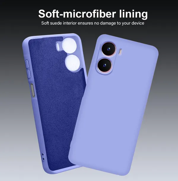 TRUEUPGRADE_Liquid_Silicone_Designed_Back_Case_Cover_for_Vivo_T2X_/_Y56_/_Y16_(4G)_|_Microfiber_Inside,_Full_Protection_|_Bumper_Back_Cover_Case_for_Vivo_T2X_/_Y56_/_Y16_(4G)_Purple