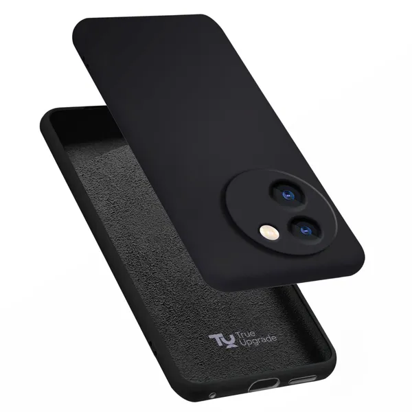 Vivo_T3X_5G_Black_Silicone_Protective_Back_Case_Cover