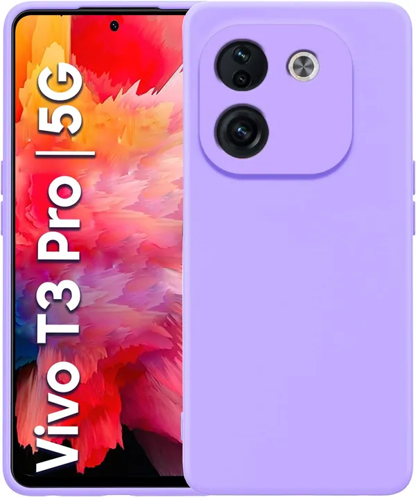 Iqoo_Z9S_Pro_5G_|_Vivo_T3_Pro_5G_Purple_Silicone_Protective_Back_Case_Cover