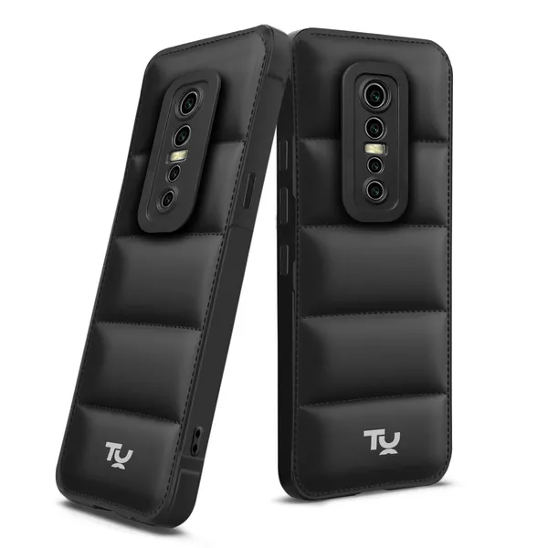 TRUEUPGRADE_Back_Case_Cover_for_Vivo_V17_Pro_|_Compatible_for_Vivo_V17_Pro_Back_Case_Cover_|_Puff_Case_with_Camera_Protection_|Black