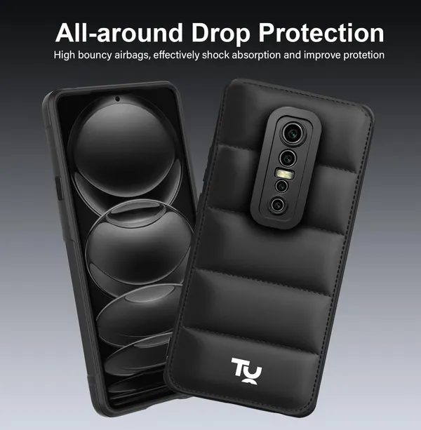 TRUEUPGRADE_Back_Case_Cover_for_Vivo_V17_Pro_|_Compatible_for_Vivo_V17_Pro_Back_Case_Cover_|_Puff_Case_with_Camera_Protection_|Black