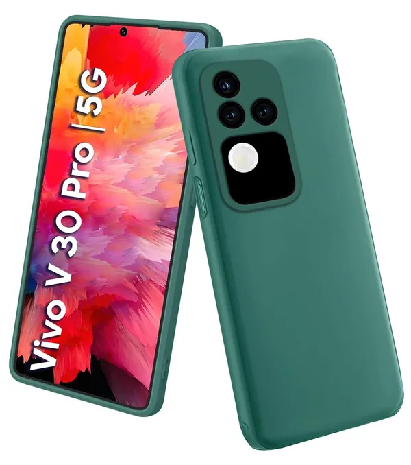 Vivo_V30_|_V30_Pro_5G_Green_Silicone_Protective_Back_Case_Cover