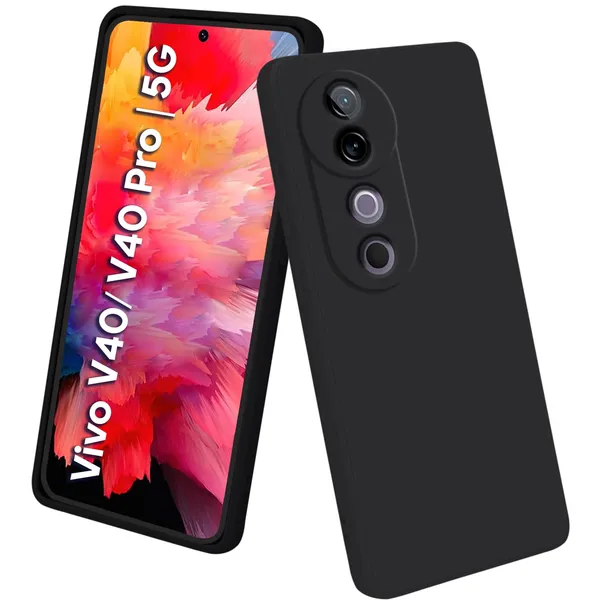 Vivo_V40_|_V40_Pro_|_T3_Ultra_5G_Black_Silicone_Protective_Back_Case_Cover