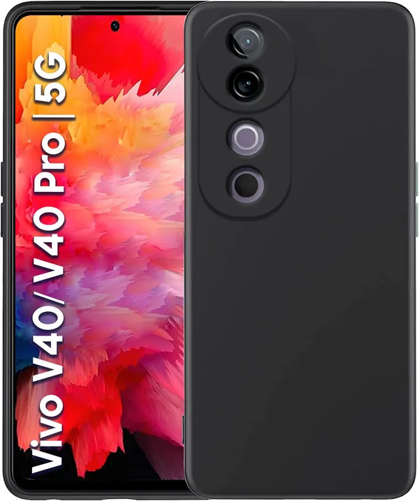 Vivo_V40_|_V40_Pro_|_T3_Ultra_5G_Black_Silicone_Protective_Back_Case_Cover