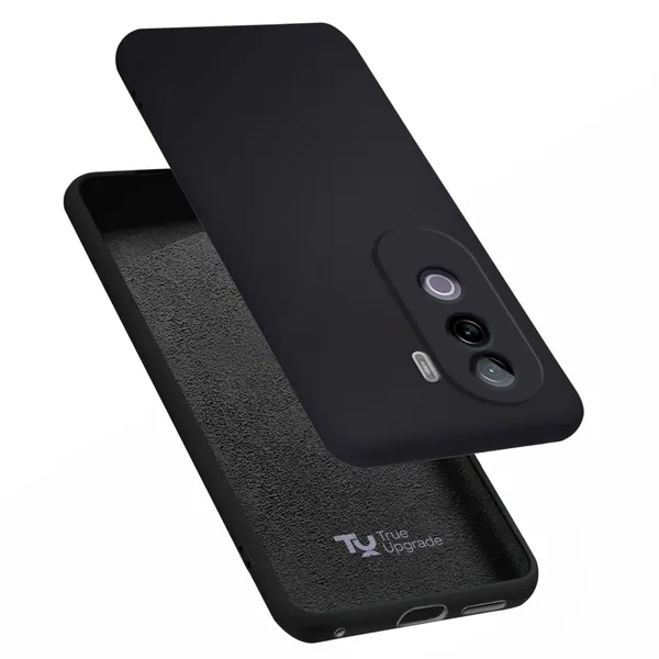 Iqoo_Z9S_5G_|_Vivo_V40E_5G_Black_Silicone_Protective_Back_Case_Cover