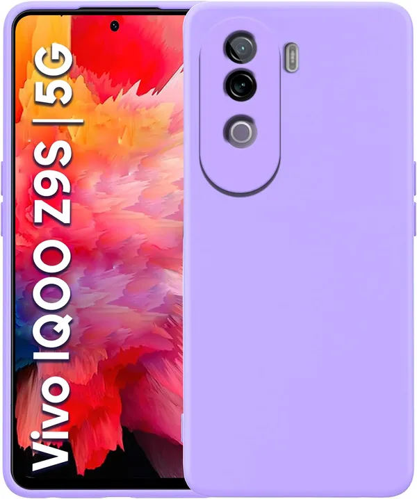Iqoo_Z9S_5G_|_Vivo_V40E_5G_Purple_Silicone_Protective_Back_Case_Cover