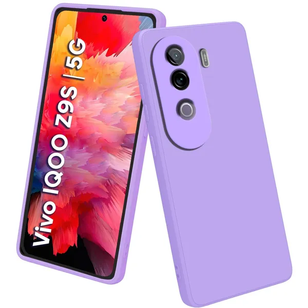Iqoo_Z9S_5G_|_Vivo_V40E_5G_Purple_Silicone_Protective_Back_Case_Cover