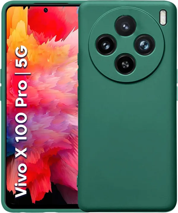 TRUEUPGRADE_Liquid_Silicone_Designed_Back_Case_Cover_for_Vivo_X100_PRO_5G_|_Microfiber_Inside,_Full_Protection_|_Bumper_Back_Cover_Case_for_Vivo_X100_PRO_5G_-_Green