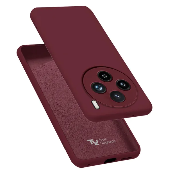 TRUEUPGRADE_Liquid_Silicone_Designed_Back_Case_Cover_for_Vivo_X100_PRO_5G_|_Microfiber_Inside,_Full_Protection_|_Bumper_Back_Cover_Case_for_Vivo_X100_PRO_5G_-_Wine