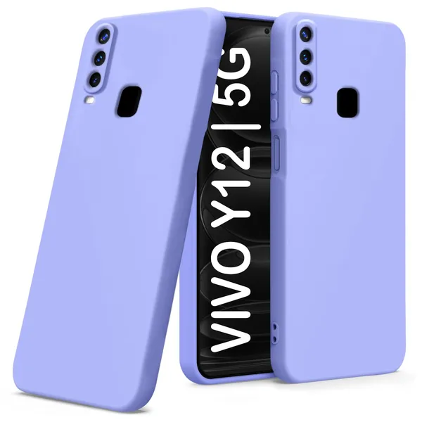 TRUEUPGRADE_Liquid_Silicone_Designed_Back_Case_Cover_for_Vivo_Y12_/_Y15_/_Y17_/_U10_|_Microfiber_Inside,_Full_Protection_|_Bumper_Back_Cover_Case_for_Vivo_Y12_/_Y15_/_Y17_/_U10_Purple