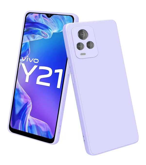 TRUEUPGRADE_Liquid_Silicone_Designed_Case_Cover_for_Vivo_Y21_/_Vivo_Y21s_/_Vivo_Y33s_|_Microfiber_Inside_|Back_Cover_Case_for_Vivo_Y21_/_Vivo_Y21s_/_Vivo_Y33s_-_Purple