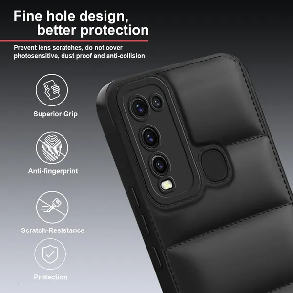 TRUEUPGRADE_Back_Case_Cover_for_Vivo_Y30_/_Vivo_Y50_|_Compatible_for_Vivo_Y30_/_Vivo_Y50_Back_Case_Cover_|_Puff_Case_with_Camera_Protection_|Black