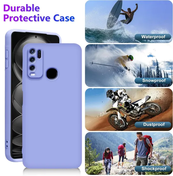 TRUEUPGRADE_Liquid_Silicone_Designed_Back_Case_Cover_for_Vivo_Y50_|_Microfiber_Inside,_Full_Protection_|_Bumper_Back_Cover_Case_for_Vivo_Y50_Purple
