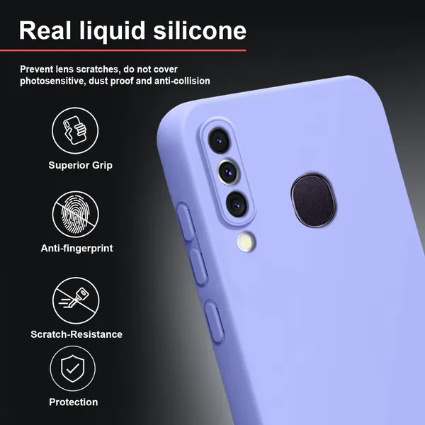 TRUEUPGRADE_Compatible_with_Vivo_Z1_Pro_Back_Cover_Case,_Liquid_Silicone_Cover,_Full_Body_Protective_Cover,_Shockproof,_Anti-Scratch_Soft_Microfiber_Lining_-_Purple