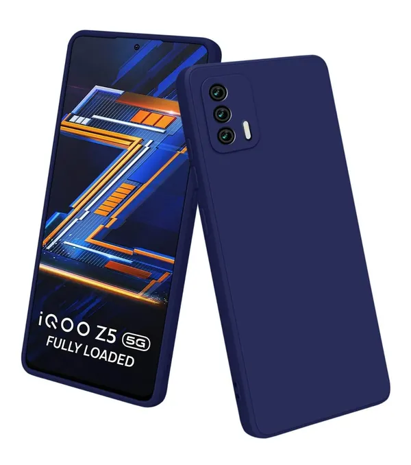 Vivo_Iqoo_Z5_5G_Blue_Silicone_Protective_Back_Case_Cover