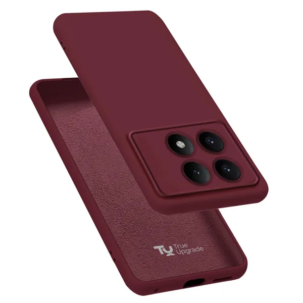 Poco_X6_Pro_5G_Wine_Silicone_Protective_Back_Case_Cover