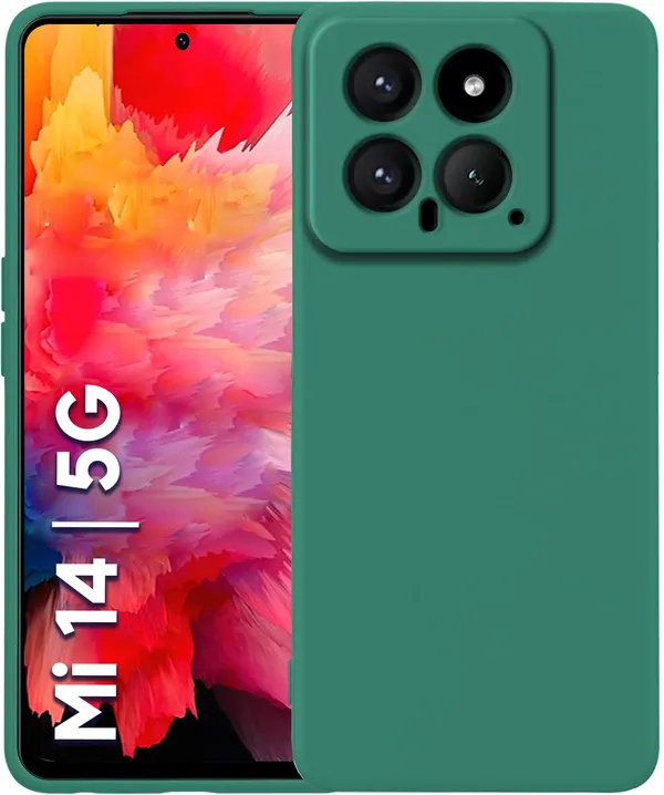 Xiaomi_Mi_14_5G_Green_Silicone_Protective_Back_Case_Cover