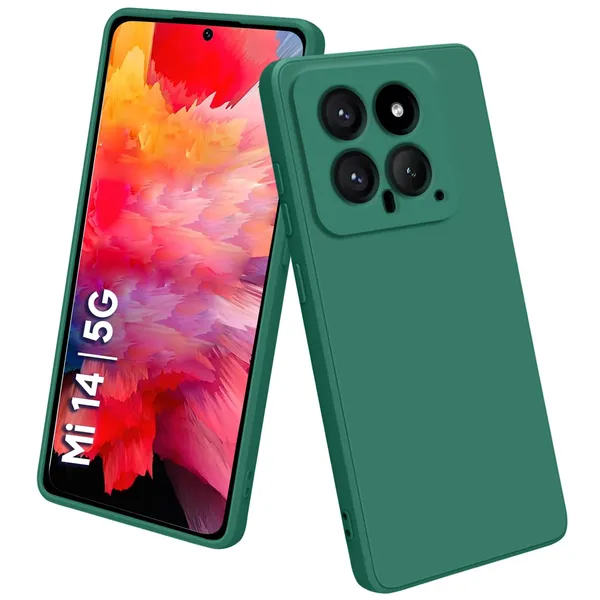 Xiaomi_Mi_14_5G_Green_Silicone_Protective_Back_Case_Cover