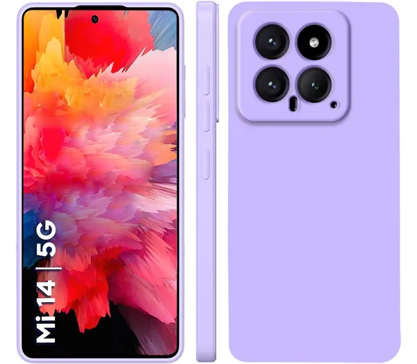 Xiaomi_Mi_14_5G_Purple_Silicone_Protective_Back_Case_Cover