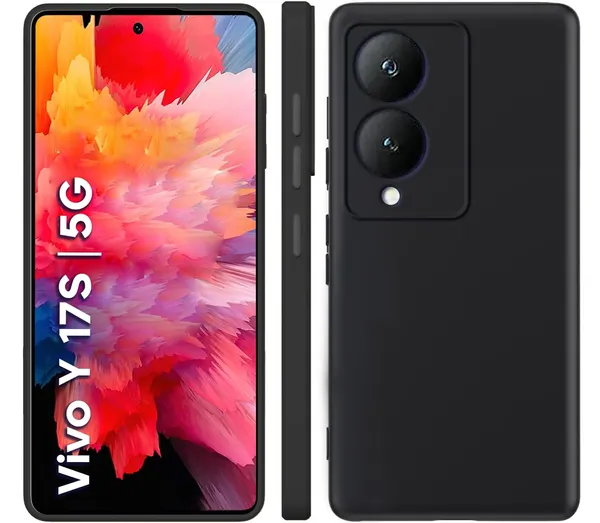 Vivo_Y17S_Black_Silicone_Protective_Back_Case_Cover