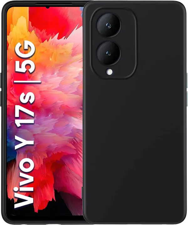 Vivo_Y17S_Black_Silicone_Protective_Back_Case_Cover
