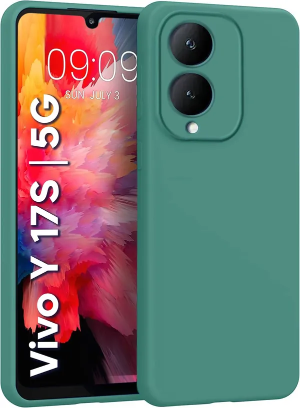 Vivo_Y17S_Green_Silicone_Protective_Back_Case_Cover