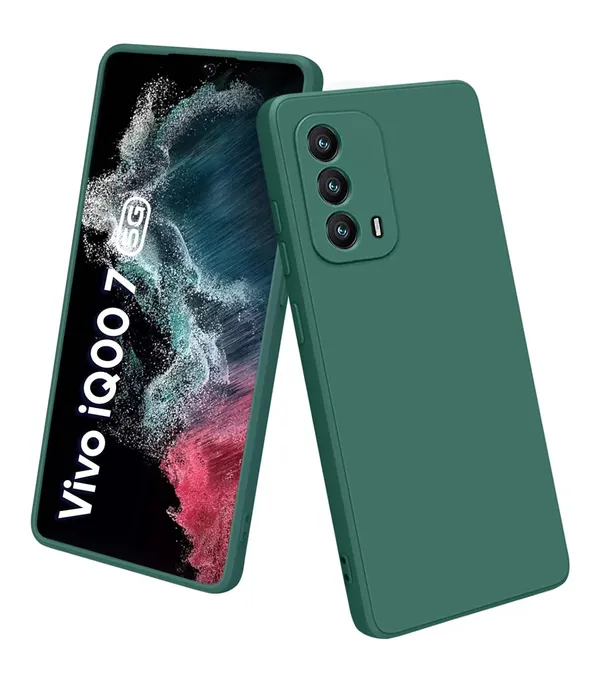 Iqoo_Z6_Pro_|_Vivo_T1_Pro_5G_Green_Silicone_Protective_Back_Case_Cover