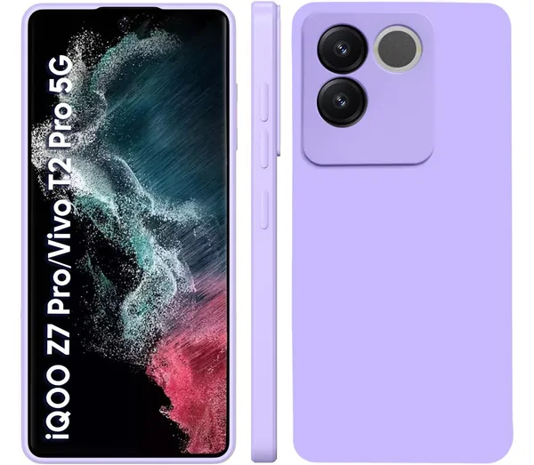 Iqoo_Z7_Pro_Purple_Silicone_Protective_Back_Case_Cover