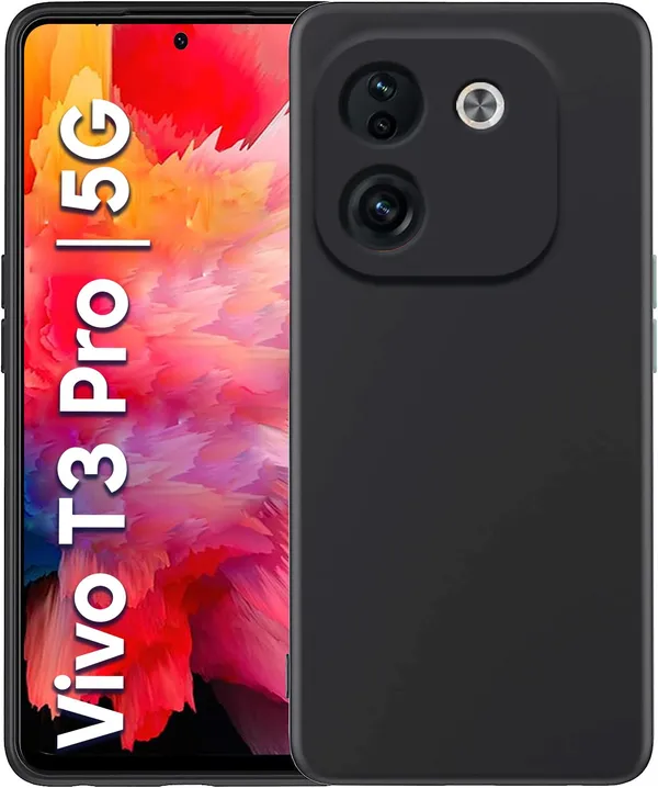 Iqoo_Z9S_Pro_5G_|_Vivo_T3_Pro_5G_Black_Silicone_Protective_Back_Case_Cover