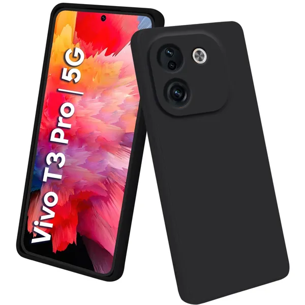 Iqoo_Z9S_Pro_5G_|_Vivo_T3_Pro_5G_Black_Silicone_Protective_Back_Case_Cover