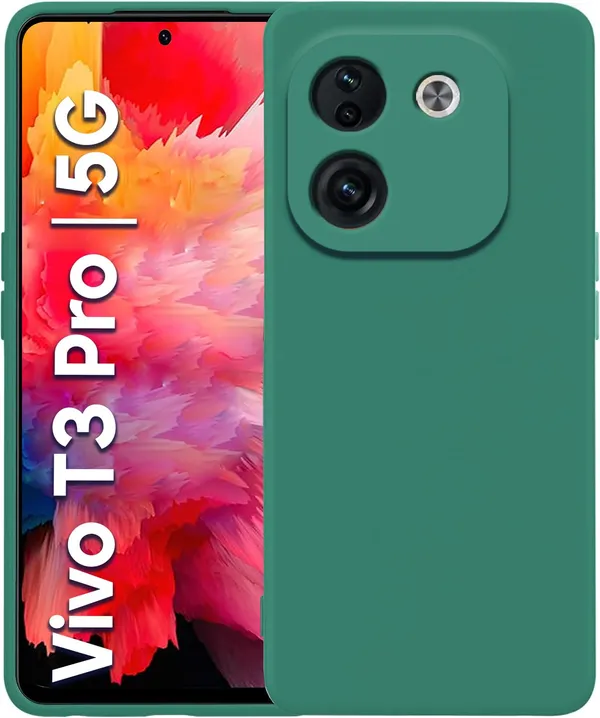 Iqoo_Z9S_Pro_5G_|_Vivo_T3_Pro_5G_Green_Silicone_Protective_Back_Case_Cover