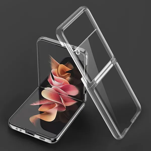 Samsung_Z_Flip_3_Transparent_Silicone_Protective_Back_Case_Cover