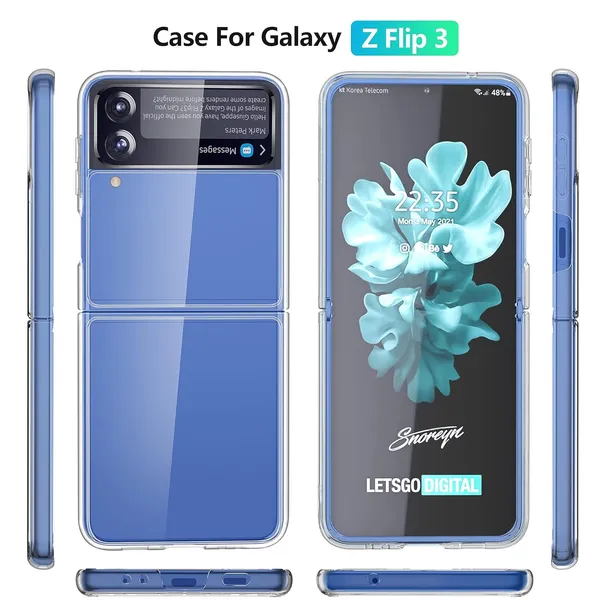 Samsung_Z_Flip_3_Transparent_Silicone_Protective_Back_Case_Cover