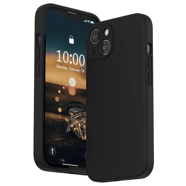 Iphone_13_Black_Silicone_Protective_Back_Case_Cover